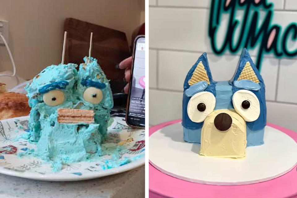 Bluey cake fail