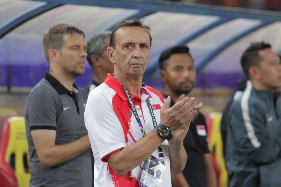 <p>Despite a first-half lead, Singapore fell 1-2 to Malaysia in the football group stage match of the SEA Games 2017 played at the Shah Alam Stadium on Wednesday (16 August) night. (PHOTO: Fadza Ishak for Yahoo News Singapore) </p>