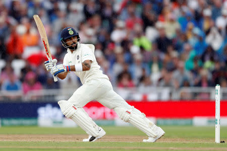 Cricket - England v India - Third Test - Trent Bridge, Nottingham, Britain - August 20, 2018 India's Virat Kohli in action batting Action Images via Reuters/Paul Childs