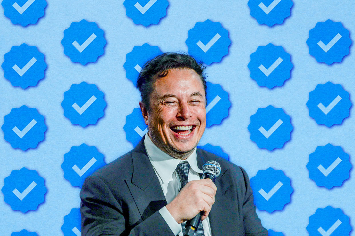 Elon Musk; Twitter CheckmarksPhoto illustration by Salon/Getty Images