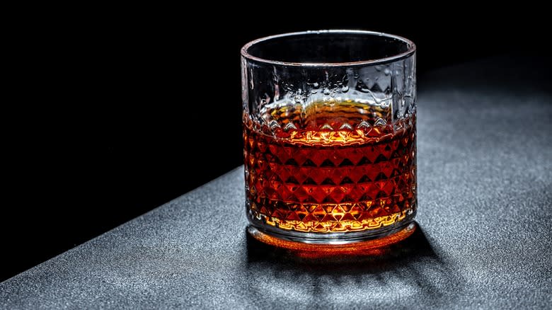 Glass of bourbon