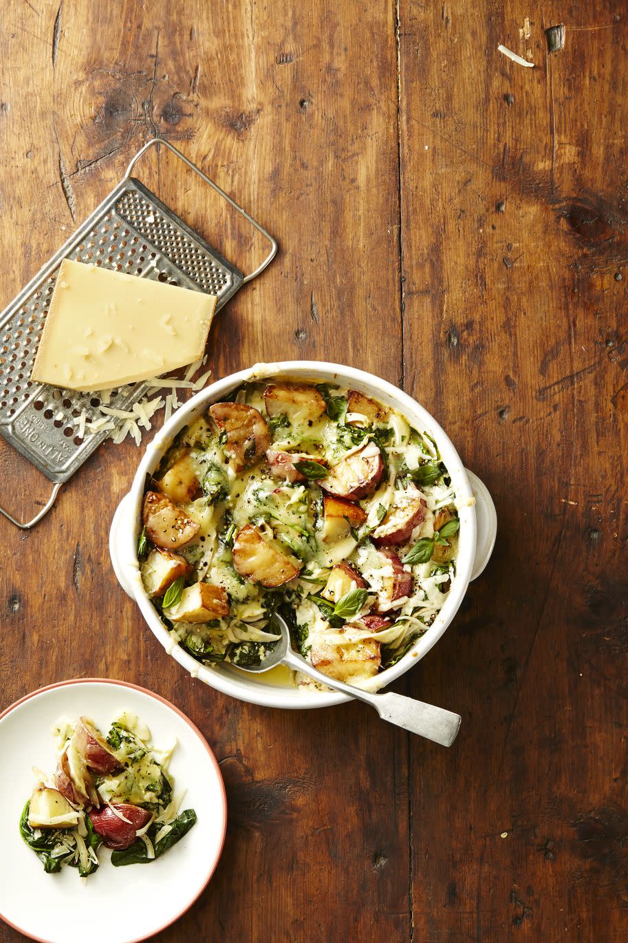 Spinach and Gruyere Potato Casserole