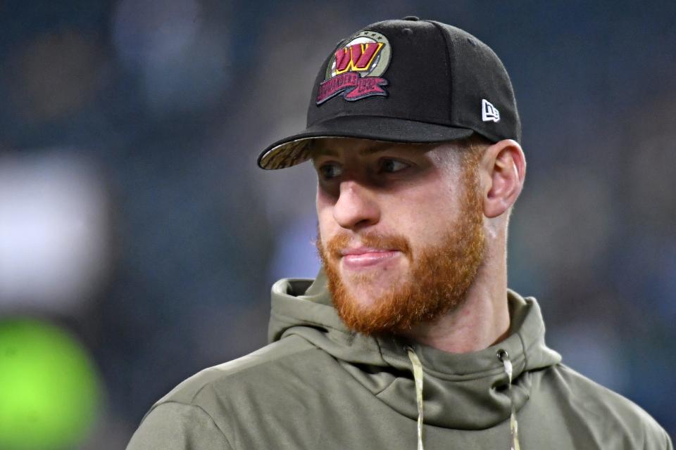 The Los Angeles Rams will sign Carson Wentz, who spent last season with the Washington Commanders, as backup to Matthew Stafford.