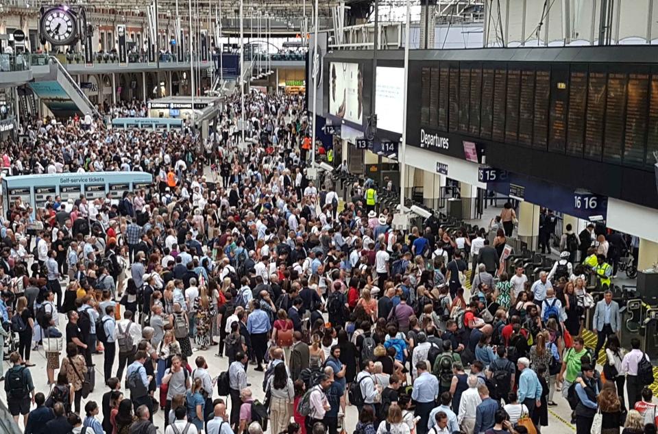 The walkouts will affect more than 600,000 passengers a day and all routes to and from mainline Waterloo, pictured (NIGEL HOWARD ©)