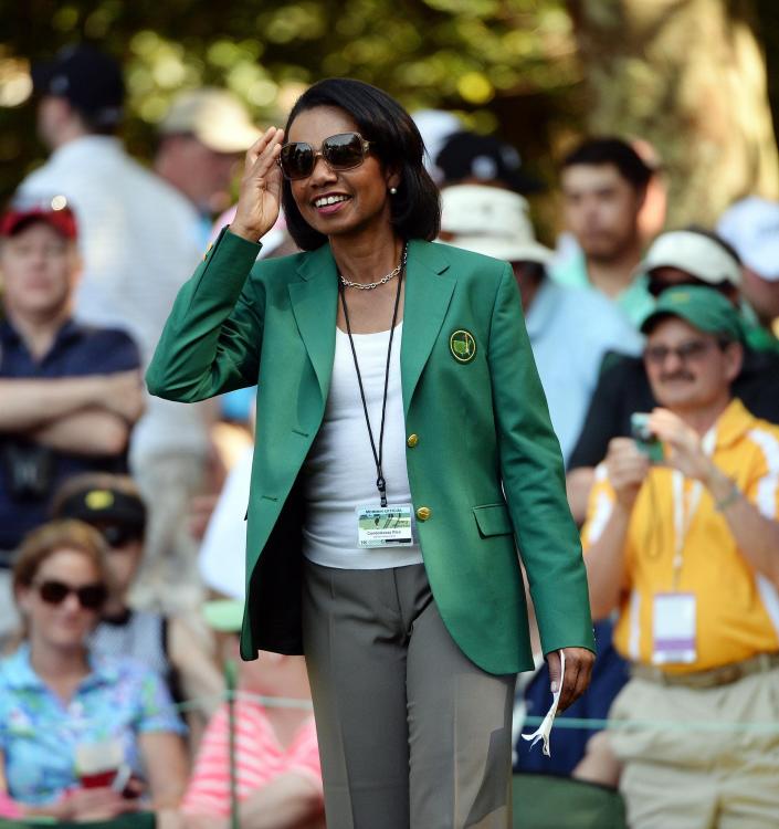Former Secretary of State Condoleezza Rice became a member of the Augusta National Golf Club in 2012.