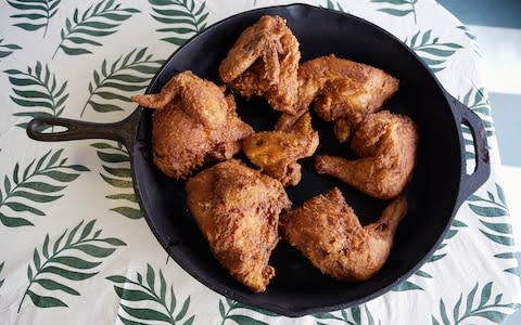 Fried chicken in Nashville - Credit: Getty