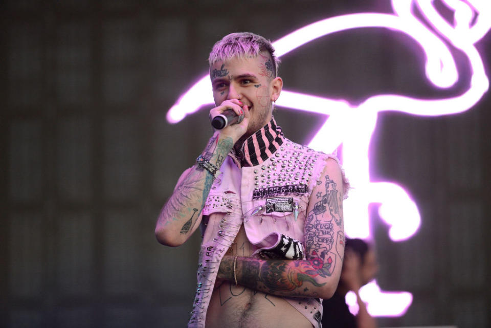 Rapper Lil Peep performs in September 2017. (Photo: Scott Dudelson/Getty Images)