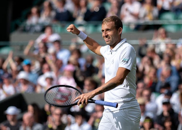 Dan Evans is yet to drop a set