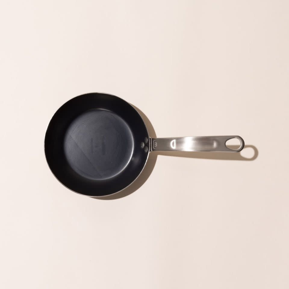 6) Blue Carbon Steel Frying Pan