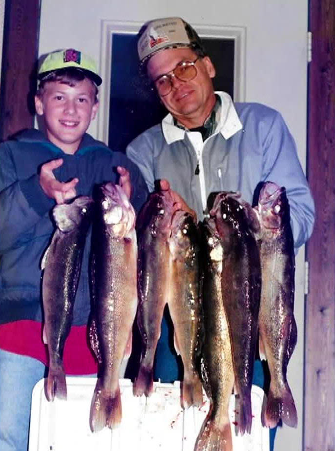 Trent Preszler and his father, Leon.  / Credit: Family Photo