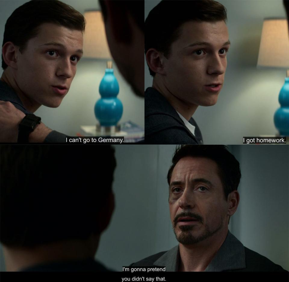 Spider-Man meets Tony Stark