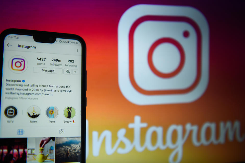 KRAKOW, POLAND - 2018/09/12:  In this photo illustration, the Instagram app is seen displayed on an Android mobile phone. (Photo Illustration by Omar Marques/SOPA Images/LightRocket via Getty Images)