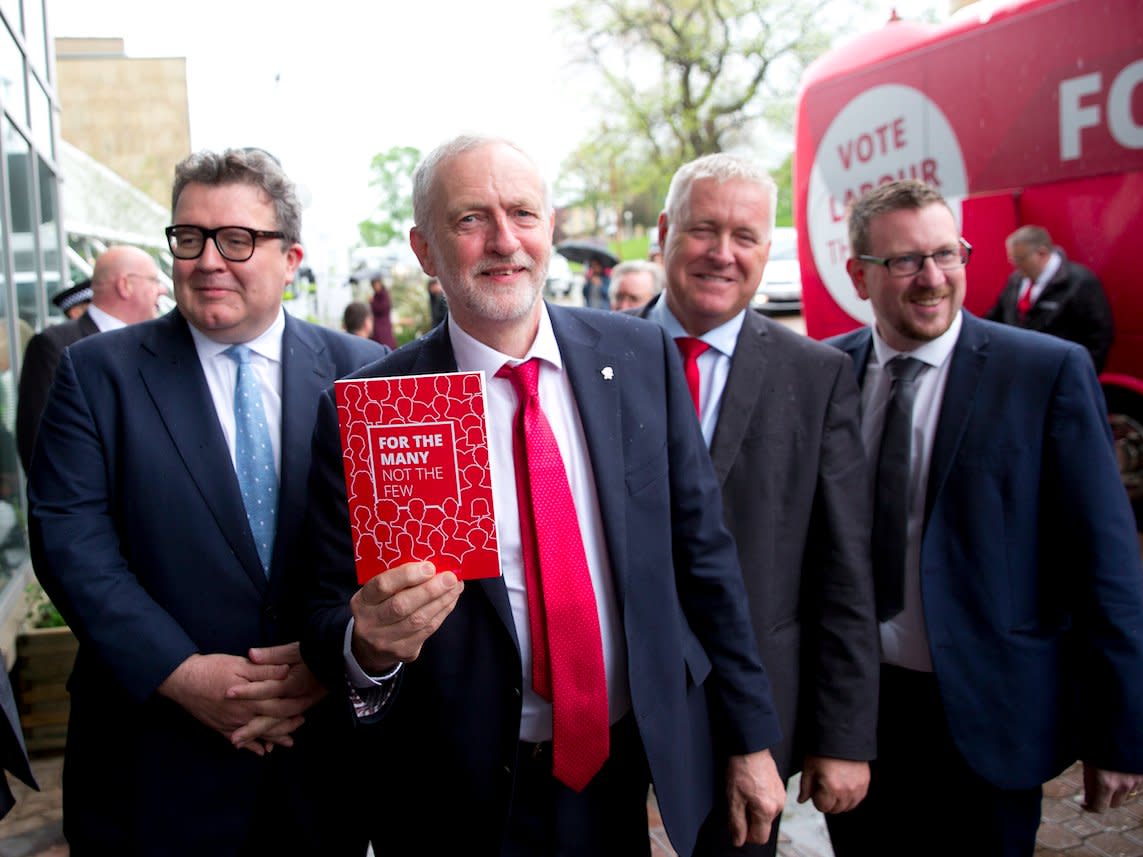 Tom Watson Jeremy Corbyn Ian Lavery Andrew Gwynne