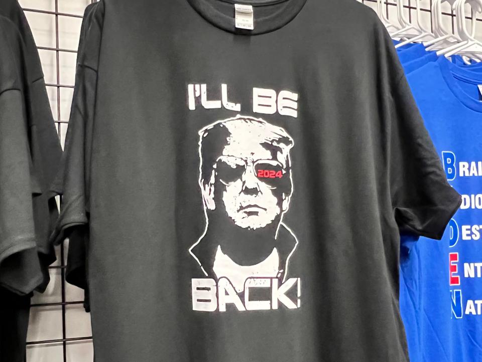 "I'll be back" T-shirt.