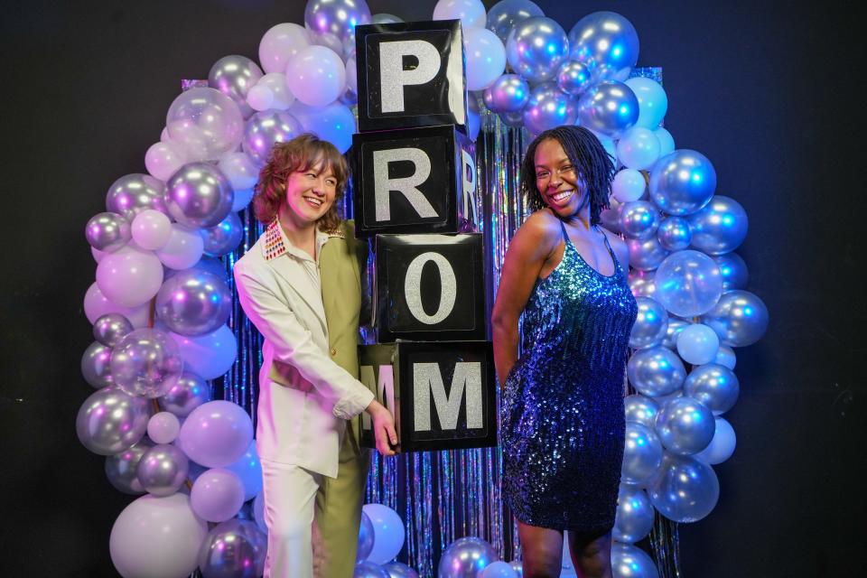 Britta Rae and Jataria Heyward star in Short North Stage's production of "The Prom," which will be previewed on Thursday, open on Friday and run weekends through April 7.