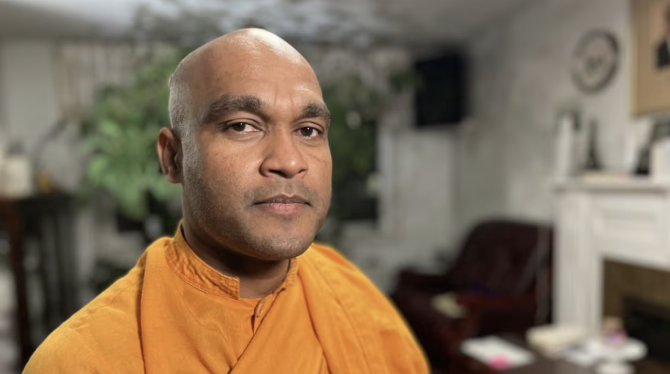 Bhante Suneetha is a resident monk and director of the Hilda Jayewardenaramaya Buddhist Monastery on Heron Road. He said the family were members of the monastery and were 'very helpful people.' (Marina von Stackelberg/CBC)