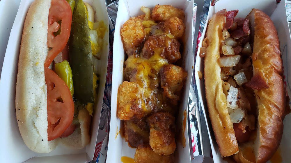 Sonic hotdogs and chili cheese tots