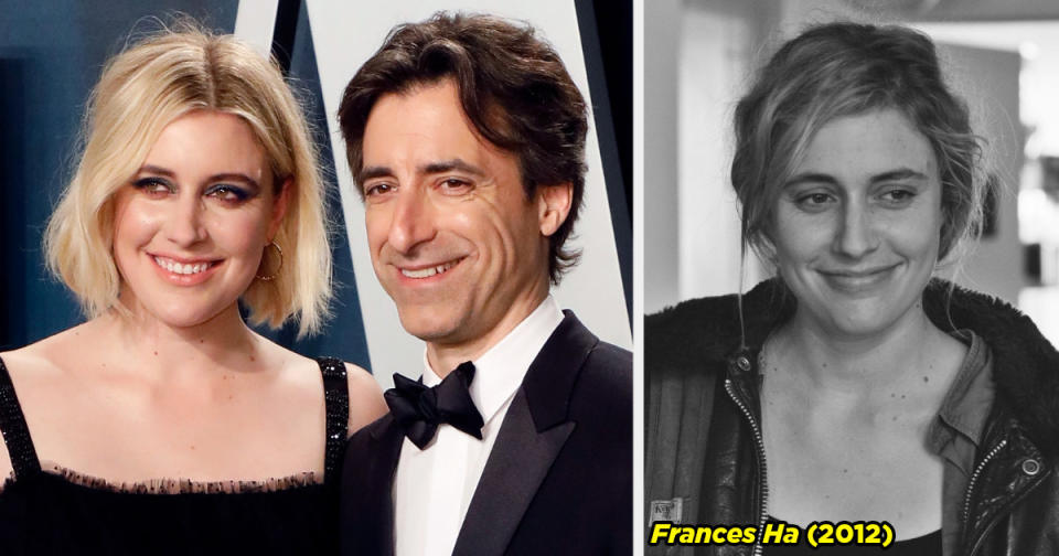 Greta and Noah posing and Greta's character in Frances Ha.