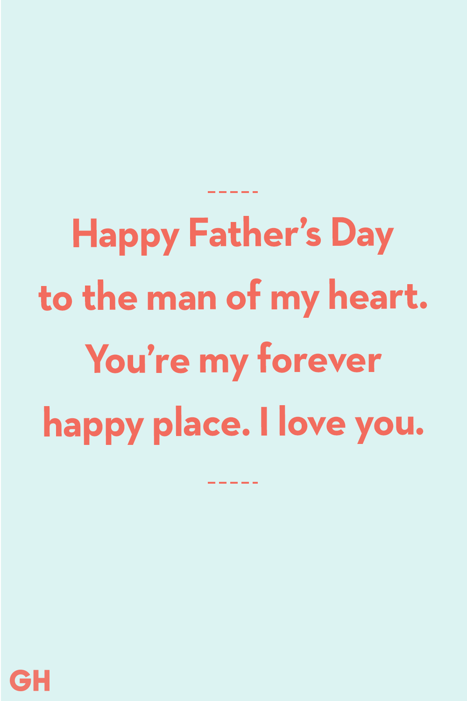 <p>Happy Father’s Day to the man of my heart. You’re my forever happy place. I love you.</p>