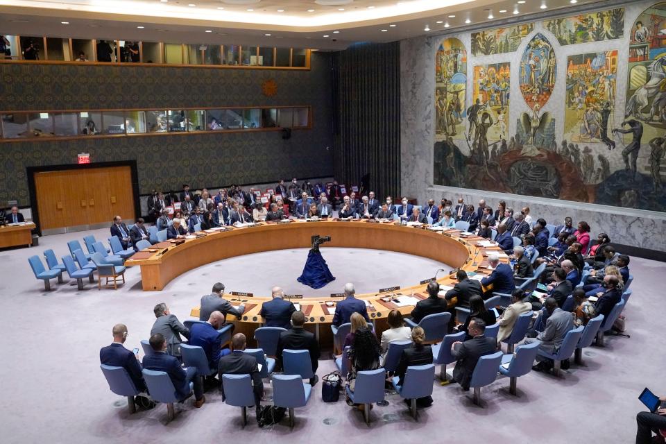 (FILE) UN Security Council meeting (Copyright 2022 The Associated Press. All rights reserved.)