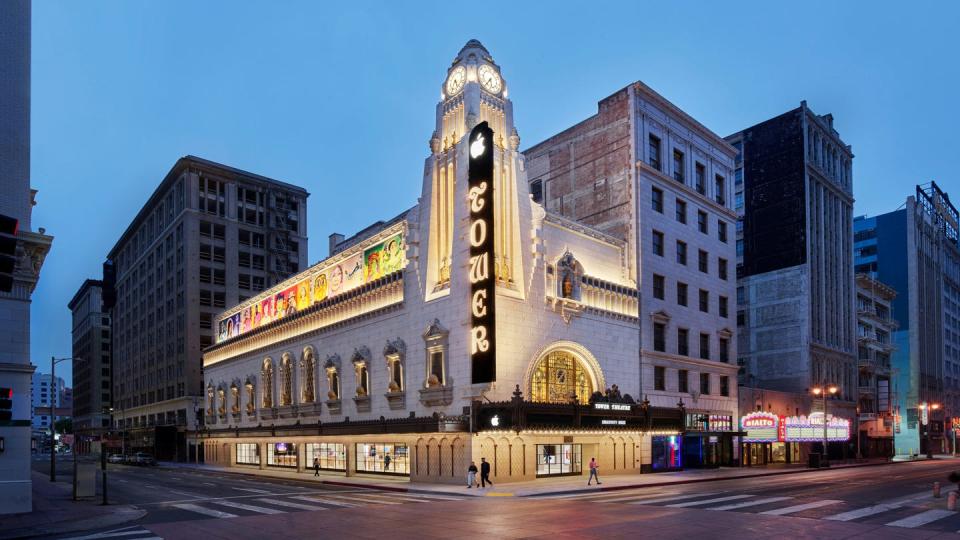 Apple's new Los Angeles flagship store in theater