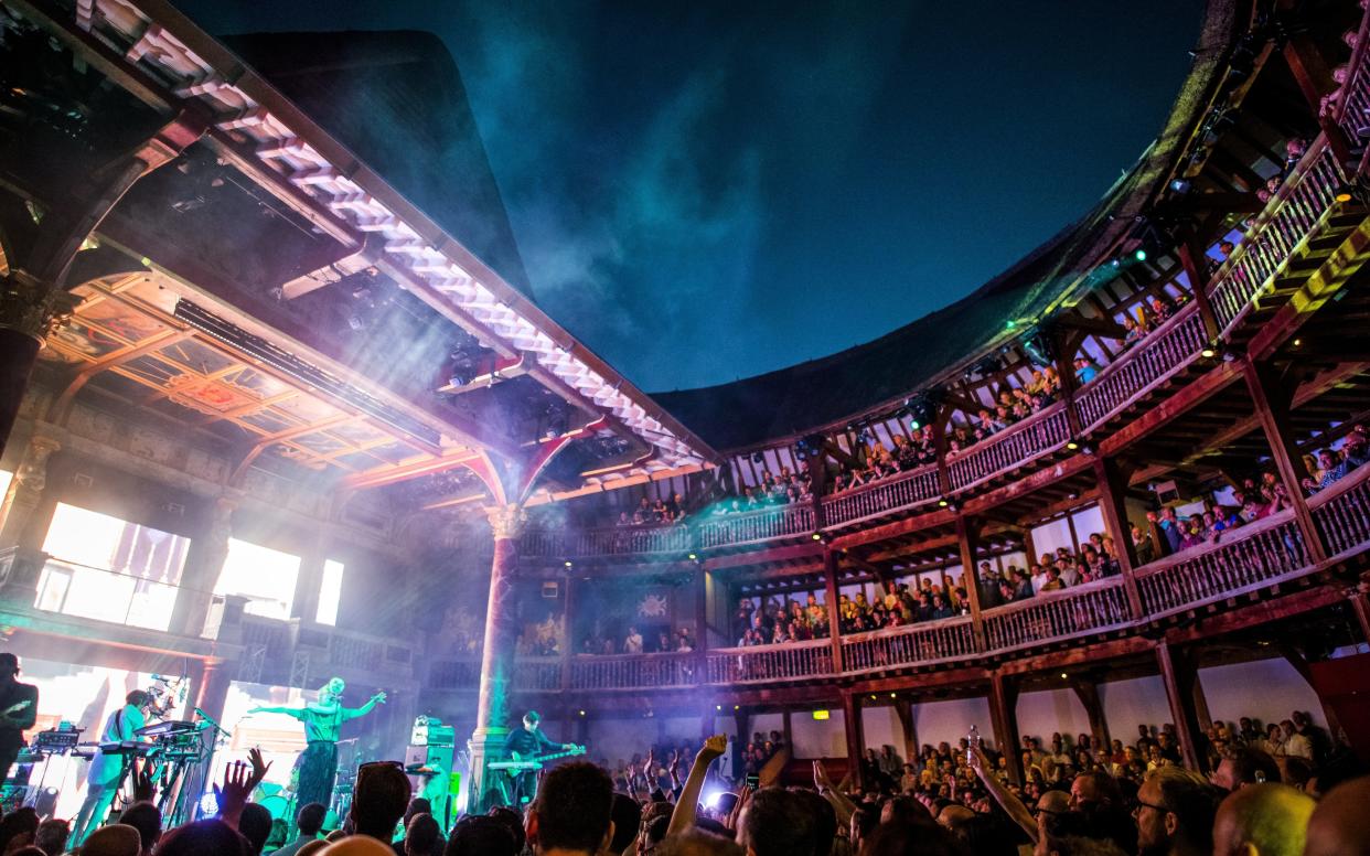 Shakespeare's Globe, picture during a Roisin Murphy concert, has endured a row over lighting and sound - 2016 Matthew Baker