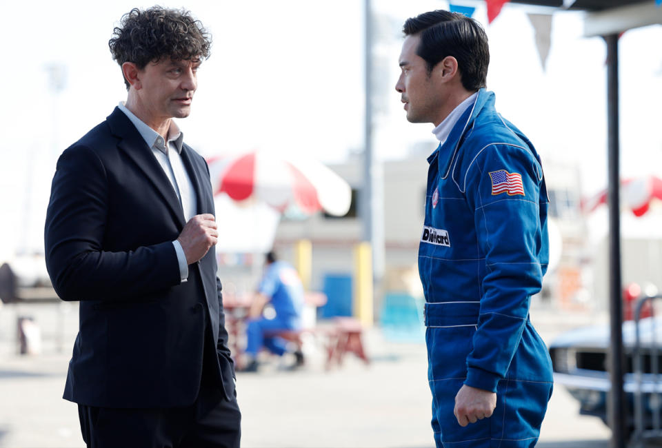 James Frain and Raymond Lee in Quantum Leap Season 2 finale 