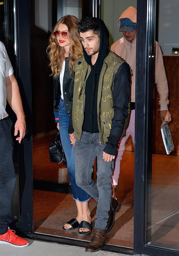 Zayn and Gigi Hadid. Photo: Getty