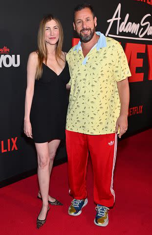 <p>Roy Rochlin/Getty</p> Jackie Sandler and Adam Sandler attend the New York premiere of 'Adam Sandler: Love You' on August 20, 2024