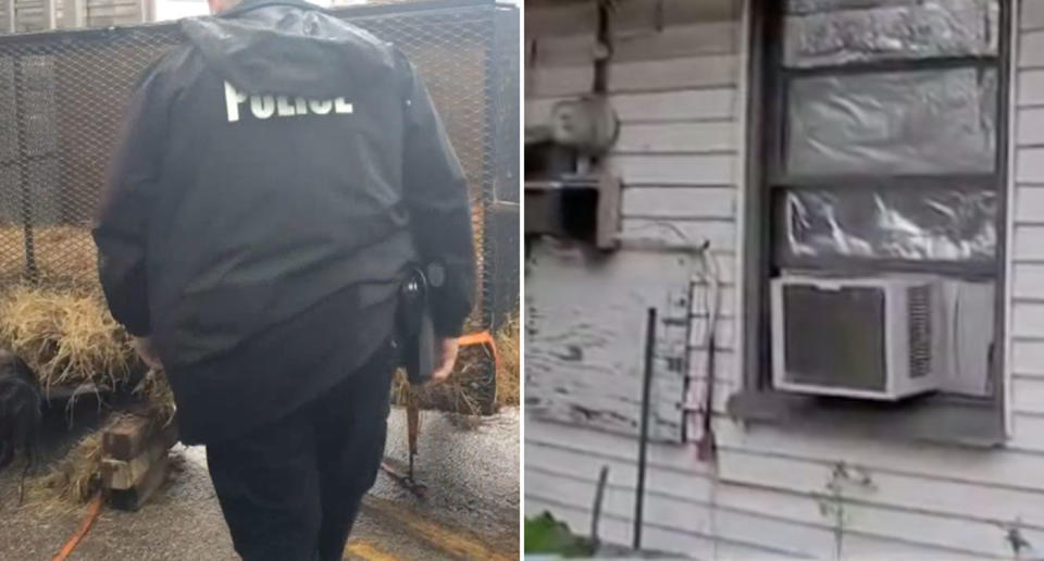 Police and animal control were called to this home in Houston after something was found in a cage. Source: NBC DFW 5/ ABC 6