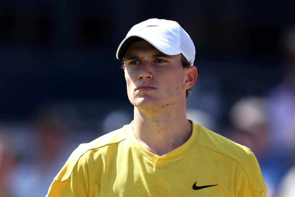 Jack Draper beat Carlos Alcaraz at Queen’s Club (Getty Images)