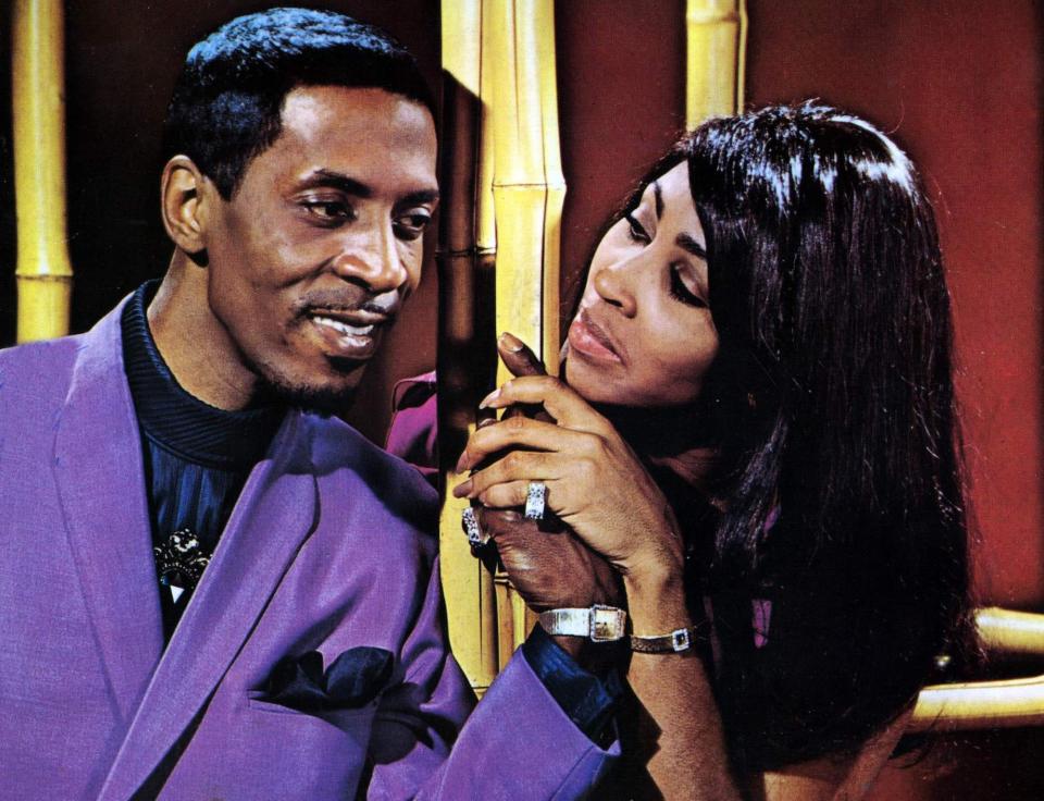 Photo of Tina TURNER and Ike TURNER and Ike & Tina TURNER; L-R: Ike Turner, Tina Turner, posed, studio, c.1966/1967.