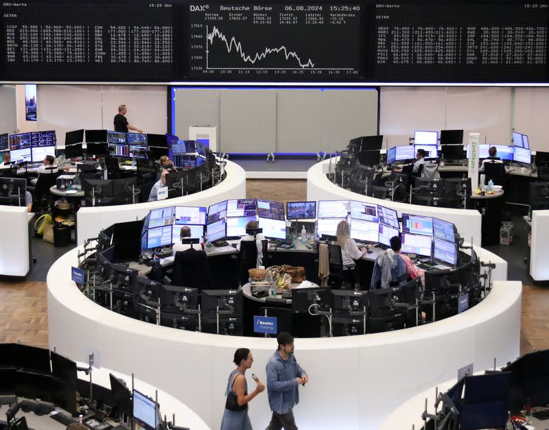 German share price index DAX graph is pictured at the stock exchange in Frankfurt