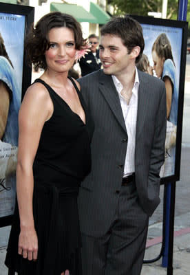 Lisa Linde and James Marsden at the Los Angeles premiere of New Line's The Notebook