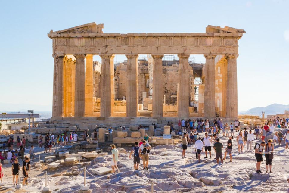 Athens capped the number of Acropolis tourists to 20,000 a day (Getty Images)