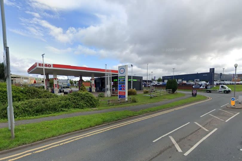 The Esso garage on Wrexham Road in Rhostyllen