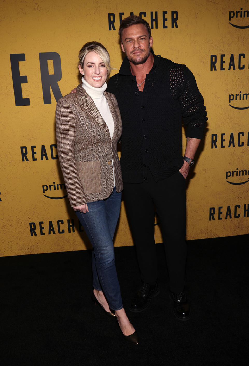 Catherine Ritchson and Alan Ritchson attend the Los Angeles special screening of Prime Video series Reacher Season 2 at the Culver Theater on December 13, 2023 in Culver City, California.