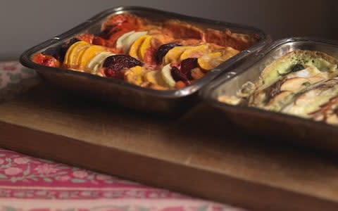 Vegetable gratins