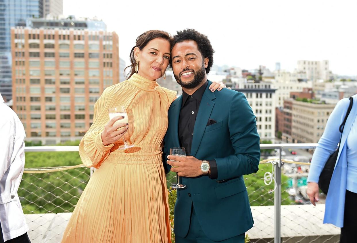 Katie Holmes Bobby Wooten Red Carpet Debut