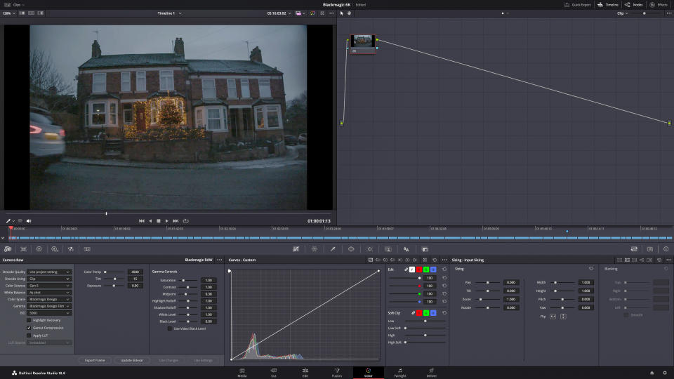 Screenshot from Blackmagic DaVinci Resolve