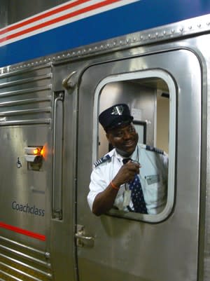 David Pryor, a train conductor in Chicago (Amtrak)