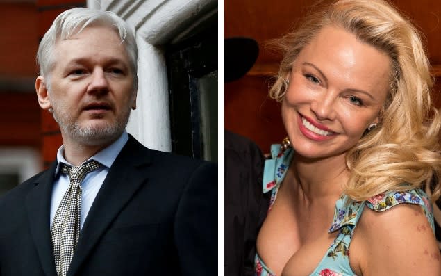 Pamela Anderson has visited Julian Assange on multiple occasions - Reuters/Tom Nicholson/REX/Shuttersto​ck