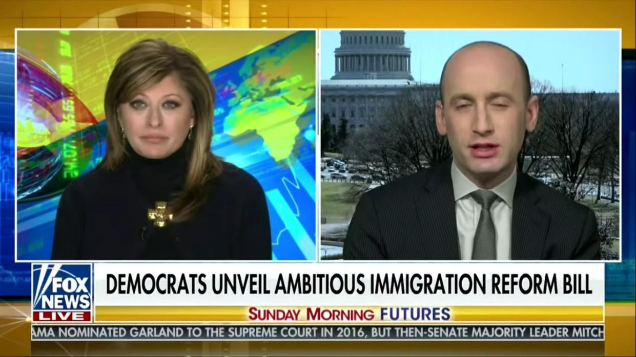 <p>Stephen Miller  was the architect of Donald Trump administration’s  immigration policy</p> (screengrab/ Fox News)