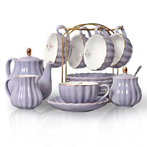32) British Royal Series Porcelain Tea Set