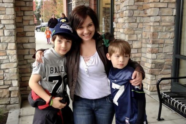 Amber Walker with sons James, left, and Preston, shortly after their years at Fruit Valley Community Learning Center. (Courtesy of Amber Walker)