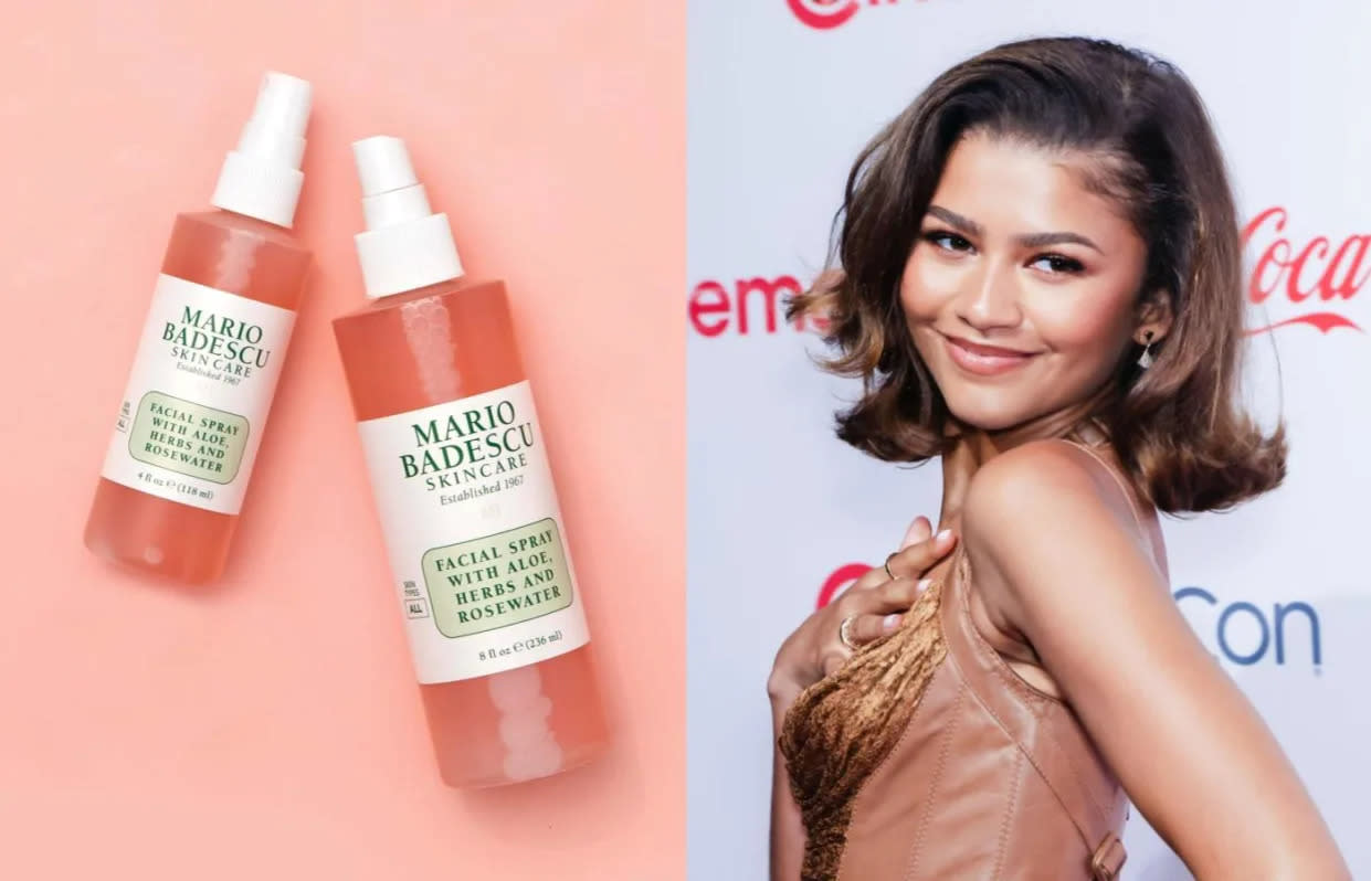 Este es el spray facial Mario Badescu de 8 dólares que usa Zendaya para iluminar la piel al instante: “Huele tan bien”
