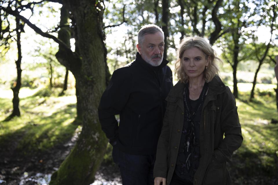 Emilia Fox and Professor David Wilson. (Channel 4)