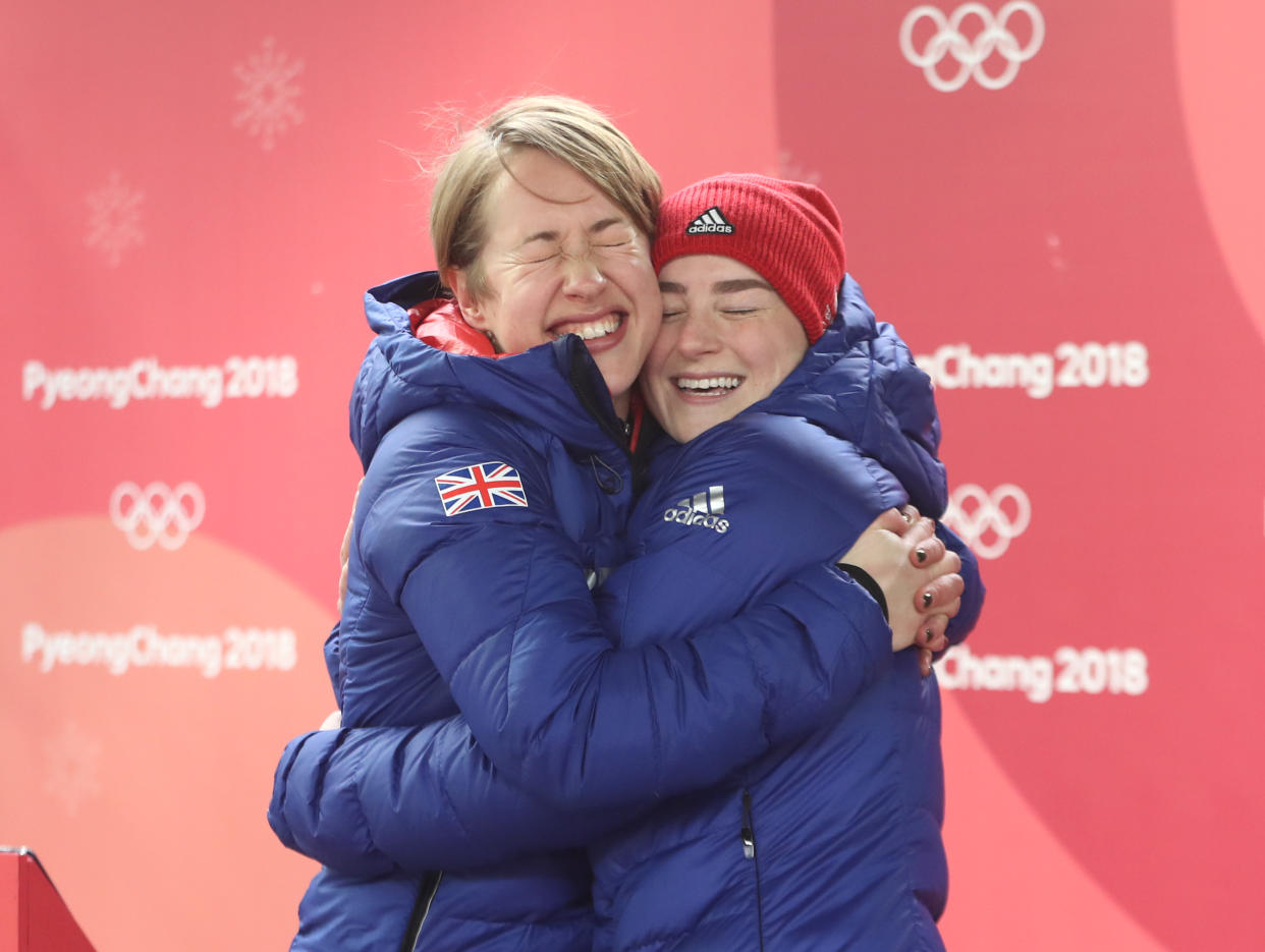 GB’s winning pair: Lizzie Yarnold and Laura Deas