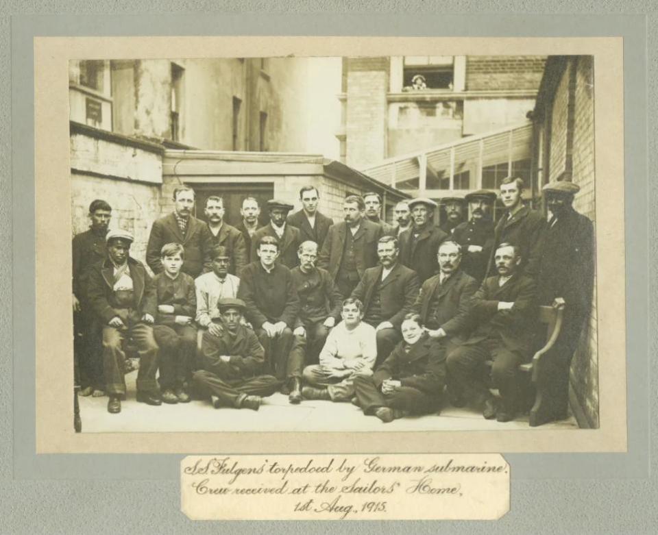 Eastern Daily Press: The SS Fulgens Crew pictured in 1915. 