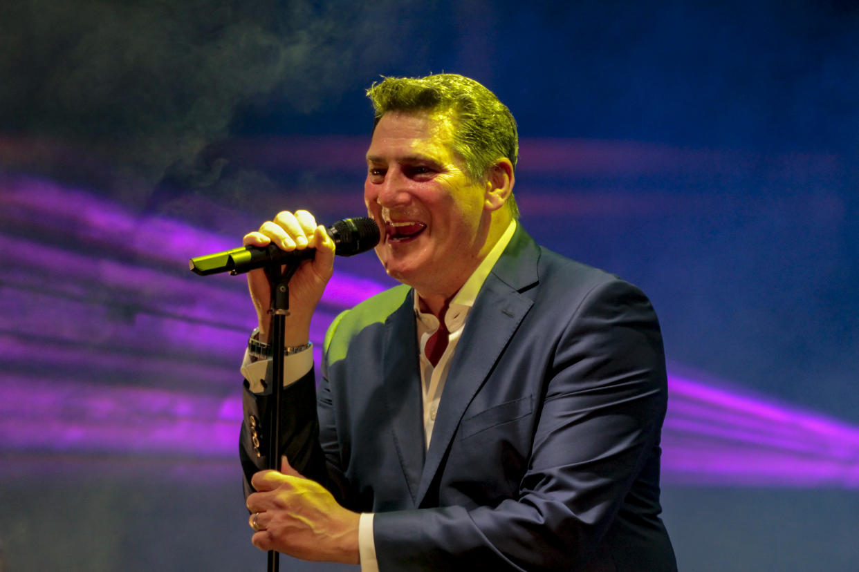 British singer Tony Hadley, former Spandau Ballet frontman, performed in concert in Cittadella (Pd) Italy, for the review Cittadella Musica Estate, on June 24, 2019. (Photo by Mimmo Lamacchia/NurPhoto via Getty Images)